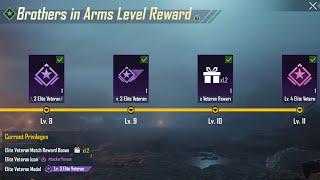 How I Reached Pubg Mobile Brothers In Arms Level 4 Elite Veterans Level 11