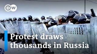 Thousands protest in Russia: What does this mean for Putin and Russian politics? | DW News