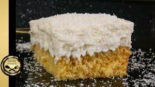 I can't get enough of it! Coconut dessert with a perfect cream - GOLDEN RECIPES