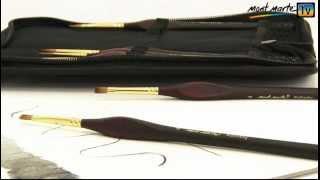 Demo - Kolinsky Sable Watercolour Brush Set in Wallet - BMHS0003