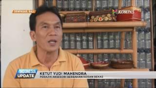 Warga Ubah Koran Bekas jadi Barang Bermanfaat