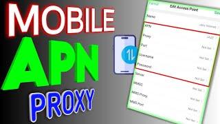 How to PROXY in Mobile APN SETTINGS