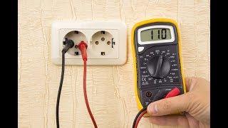 Как измерить напряжение в розетке 220 вольт