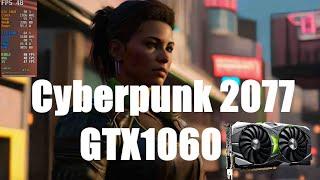 Cyberpunk 2077 Benchmark with NVIDIA GTX 1060 6GB + Intel i3-10100F | Gaming Performance Test