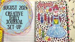 August 2024 Creative Daily Journal Set-Up