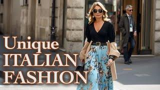 Unique Italian Fashion. How Italians get an Expensive Look. How rich people dress in Milan