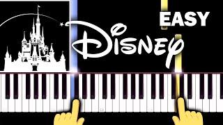 Disney INTRO Theme song - EASY Piano tutorial