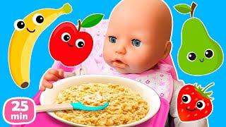 Le repas délicieux pour la poupée Bébé Annabelle  Meilleures vidéos pour enfants