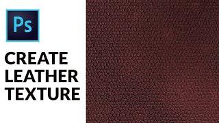 How to create leather texture in Adobe Photoshop