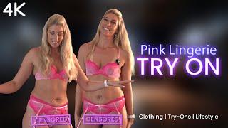 Pink lingerie Try on! #tryon