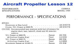 Private Pilot Ground Lesson 12: Aircraft Propeller