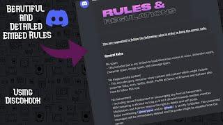 Beautiful Discord Rules  2022 [ Step by Step ] [ Template Included ]