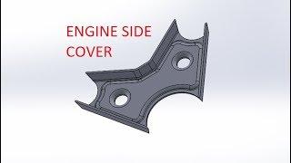 solidworks : Engine side Cover | IMPULSE