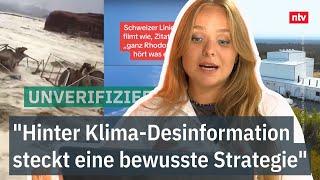 "Hinter Klima-Desinformation steckt eine bewusste Strategie" | ntv Faktenzeichen