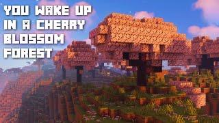 Minecraft ASMR ️ Guided Visualization in a Cherry Blossom World  Ear to Ear Soft Spoken