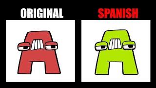 Reverse Alphabet Lore vs Spanish Lore (A-Z...) | Alphabet Lore Animation - Alpha Lore