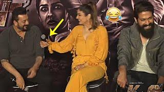 Raveena Tandon And Sanjay Dutt FUNNY Conversation | Yash | KGF Chapter 2 | Daily Culture