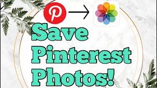 How To Save a Pin to your Camera  Roll! | 2020