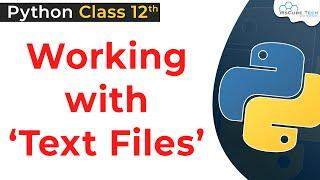 Working with Text Files in Python Class 12 | Python Text Files | Python for Class 12