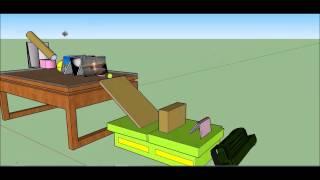 Rube Goldberg Machine - 3D DRAWING & 2D ANIMATION