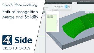 Merge and Solidify - Failure recognition | Creo tutorial