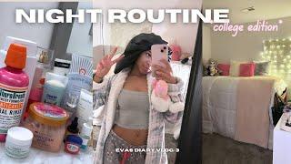 NIGHT ROUTINE *college edition* (skincare, shower, hair, organizing, etc)