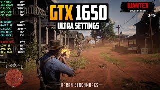 Red Dead Redemption 2 on GTX 1650 @ 1080p Ultra Settings - Almost !!