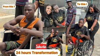 Shocking Transformation Of A Disable Man I Met On The Street