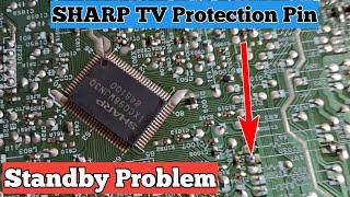 SHARP crt tv Protection Pin|| Sharp tv Protection mode.||Sharp tv.