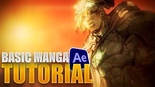 Basic Manga compositing + animation  | After Effects AMV Tutorial