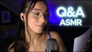 ASMR Get to Know Me Q&A | whispered ramble