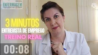 SIMULADO TREINO ENTREVISTA DE ENFERMAGEM.   simulated.  nursing job interview training