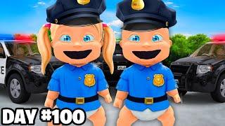 Baby & Girlfriend Become POLICE For 100 DAYS!