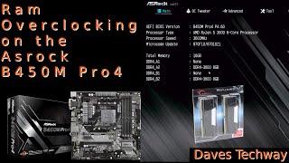 Ram Overclocking on the Asrock B450M Pro