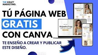 Cómo crear una página web gratis con Canva con dominio propio 2025. Un sitio web para profesionales.