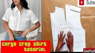 How to Draft a Cargo Crop Shirt: Beginner-Friendly Pattern Tutorial