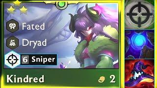 How Broken is 6 Sniper Kindred ⭐⭐⭐ 3 Star - 4 Reaper 3 Exalted | TFT SET 11