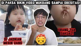 ANAK 3 TAHUN DI PAKSA ORTUNYA BIKIN VIDEO MUKBANG DEMI UANG!! KASIAN BANGET...