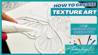 Create BEAUTIFUL Texture Art   for Beginners |Live Series pt 1/4 #taslimamayaart #texturedart #art