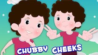 пухнелькие щеки | детский стишок | мультфильм видео | Rhymes in Russia | Chubby Cheeks Dimple Chin