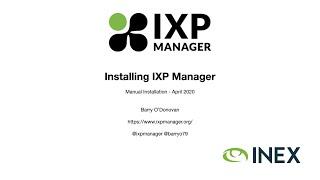 IXP Manager Tutorial 02 - Manual Installation