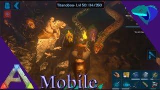 CAVING ON A RAPTOR! ARTIFACT OF THE HUNTER WITH RUTRINE! Ark: Mobile [S1:E5]