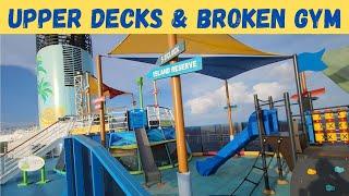 #13 Margaritaville at Sea Islander - Upper Decks Tour, Worst Cruise Gym, Lunch Buffet