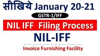 GSTR1/IFF Filing II January 2020-21 GST-R1/IFF Nil Filing II How to file NIL GSTR1/IFF Return II