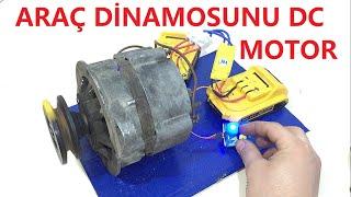 ARAÇ DİNAMOSUNU DC MOTORA ÇEVİRMEK / TURNING VEHICLE DYNAMO INTO DC MOTOR / FIRÇASIZ MOTOR DÖNÜŞTÜR