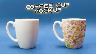 Coffee Cup MockUp | Short Photoshop Tutorial