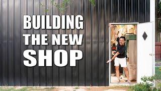 Start to Finish 900SF Woodshop Metal Building // Shop Design and Layout!