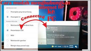 Cara Menghubungkan Internet dari Hp ke Computer