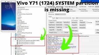 Vivo 1724 SYSTEM partition is missing! | Vivo y71/y71i dead recover done By Umt pro