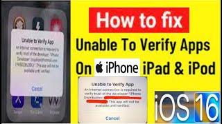 how to fix unable to verify app an internet connection is required